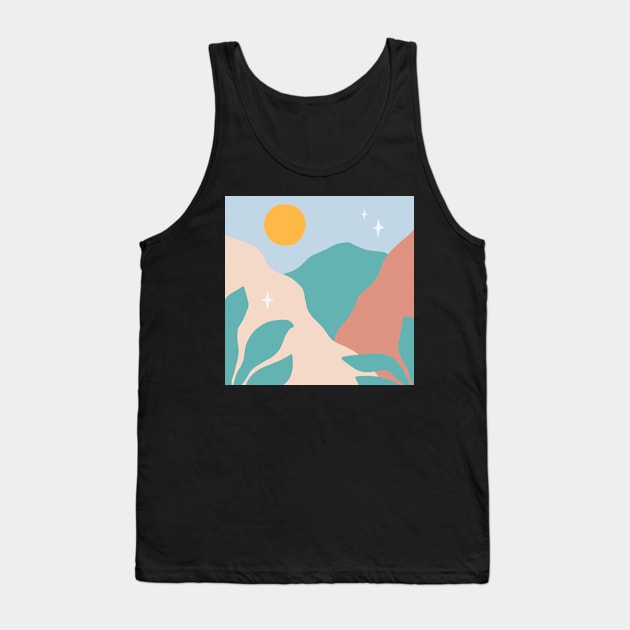 boho/groovy nature sun plants design Tank Top by SunwaveStickers